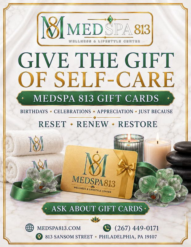 MedSpa 813 gift card flyer