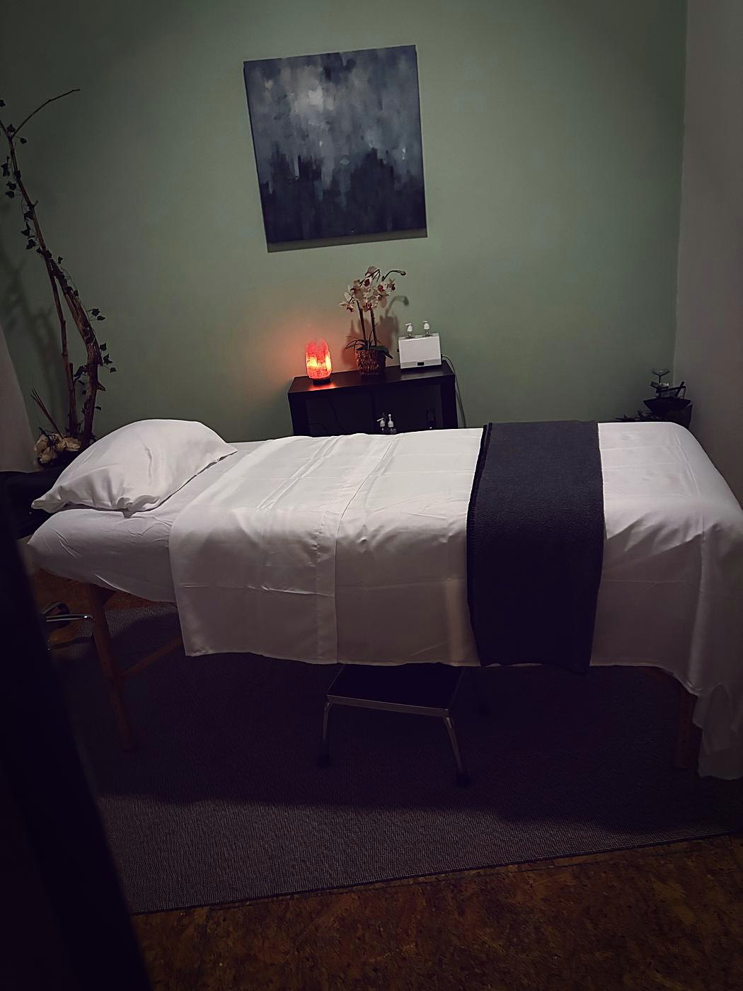 Massage suite with candlelight at MedSpa 813