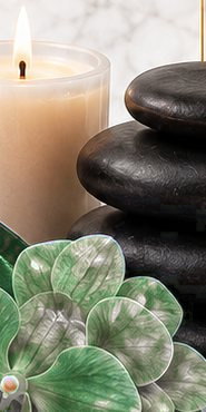Hot stones and orchids