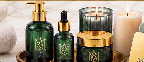 Purple and gold MedSpa 813 treatment products